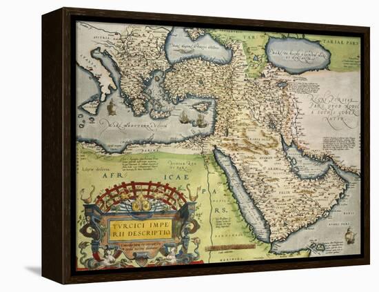 Map of Turkey, from Theatrum Orbis Terrarum, 1528-1598, 1570-null-Framed Premier Image Canvas