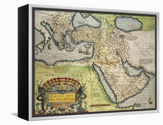 Map of Turkey, from Theatrum Orbis Terrarum, 1528-1598, 1570-null-Framed Premier Image Canvas