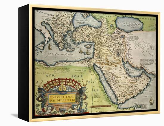 Map of Turkey, from Theatrum Orbis Terrarum, 1528-1598, 1570-null-Framed Premier Image Canvas