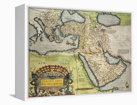 Map of Turkey, from Theatrum Orbis Terrarum, 1528-1598, 1570-null-Framed Premier Image Canvas