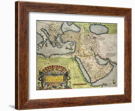 Map of Turkey, from Theatrum Orbis Terrarum, 1528-1598, 1570-null-Framed Giclee Print