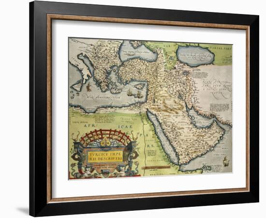 Map of Turkey, from Theatrum Orbis Terrarum, 1528-1598, 1570-null-Framed Giclee Print