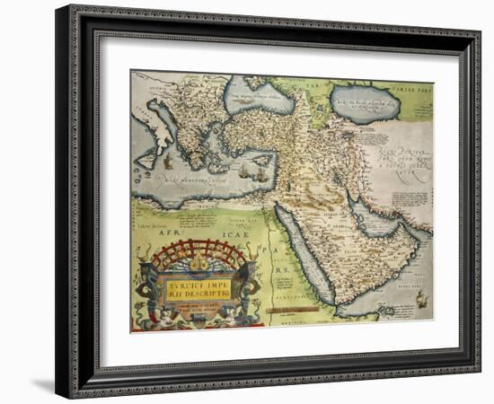 Map of Turkey, from Theatrum Orbis Terrarum, 1528-1598, 1570-null-Framed Giclee Print