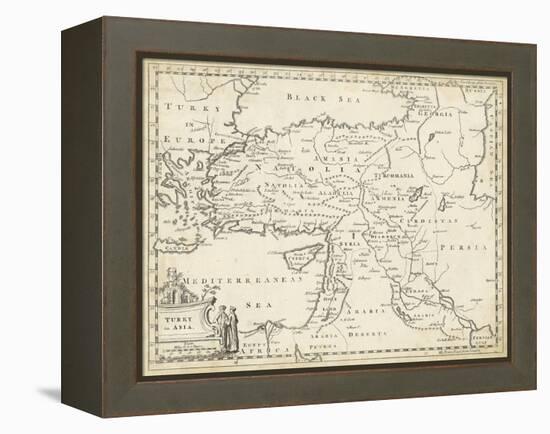 Map of Turkey in Asia-T. Jeffreys-Framed Stretched Canvas