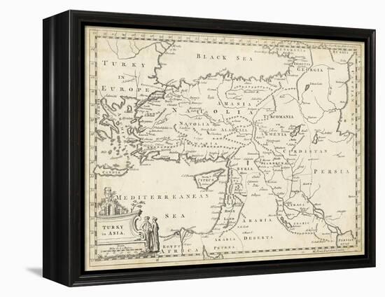 Map of Turkey in Asia-T. Jeffreys-Framed Stretched Canvas