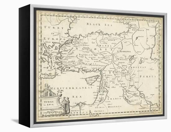 Map of Turkey in Asia-T. Jeffreys-Framed Stretched Canvas