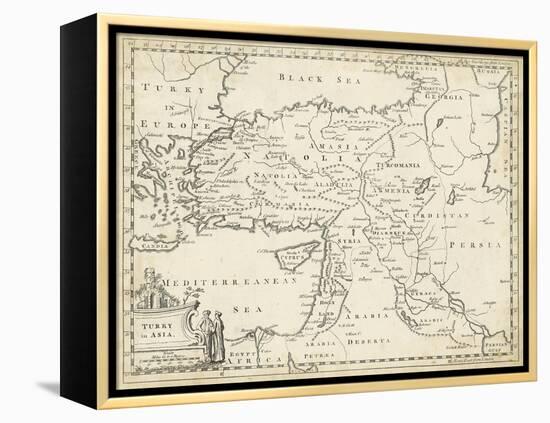 Map of Turkey in Asia-T. Jeffreys-Framed Stretched Canvas