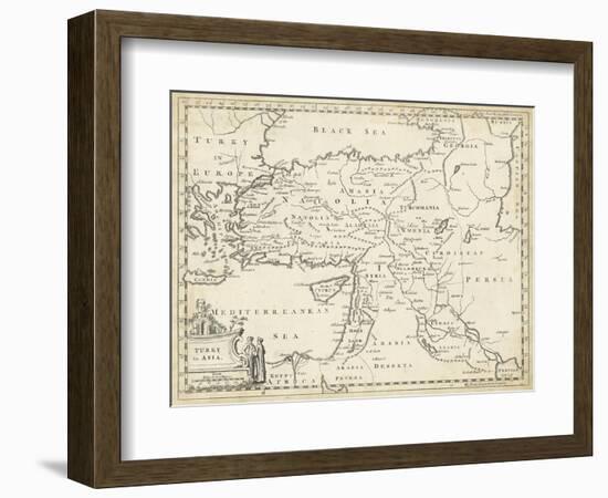 Map of Turkey in Asia-T. Jeffreys-Framed Art Print