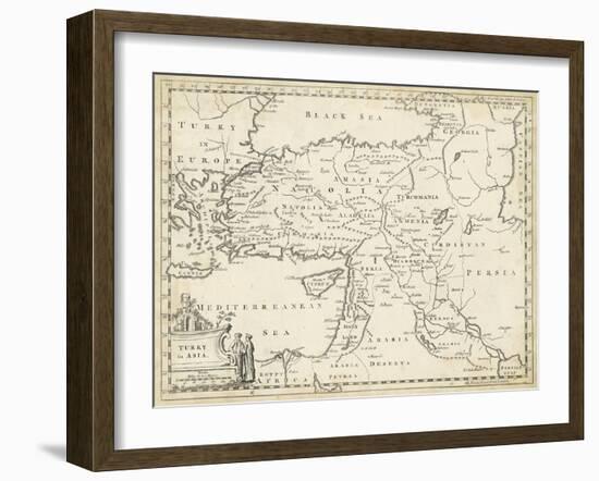 Map of Turkey in Asia-T. Jeffreys-Framed Art Print