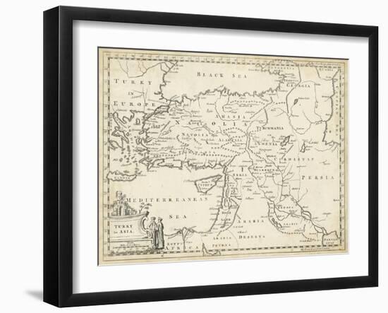 Map of Turkey in Asia-T. Jeffreys-Framed Art Print