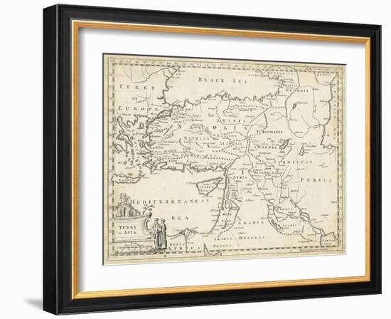 Map of Turkey in Asia-T. Jeffreys-Framed Art Print