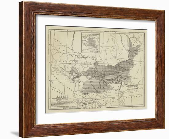 Map of Turkey-null-Framed Giclee Print