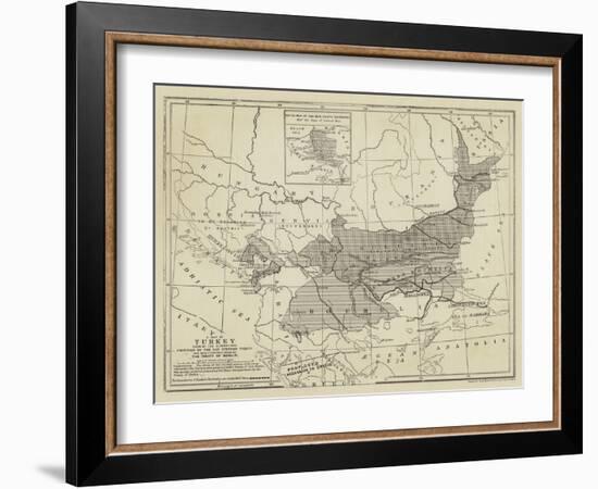 Map of Turkey-null-Framed Giclee Print