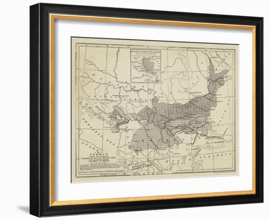 Map of Turkey-null-Framed Giclee Print