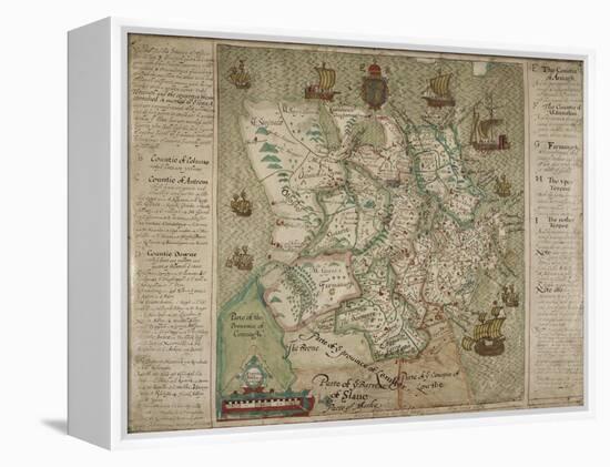 Map Of Ulster-Francis Jobson-Framed Premier Image Canvas