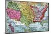 Map of United States Expansion-Bettmann-Mounted Photographic Print