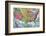 Map of United States Expansion-Bettmann-Framed Photographic Print