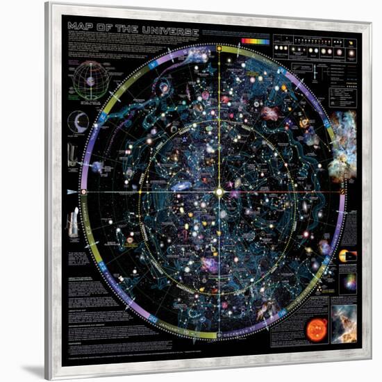 Map of Universe - ©Spaceshots-null-Framed Art Print
