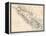 Map of Vancouver Island, British Columbia, Canada, 1870s-null-Framed Premier Image Canvas