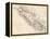 Map of Vancouver Island, British Columbia, Canada, 1870s-null-Framed Premier Image Canvas