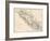 Map of Vancouver Island, British Columbia, Canada, 1870s-null-Framed Giclee Print