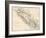 Map of Vancouver Island, British Columbia, Canada, 1870s-null-Framed Giclee Print