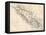 Map of Vancouver Island, British Columbia, Canada, 1870s-null-Framed Premier Image Canvas