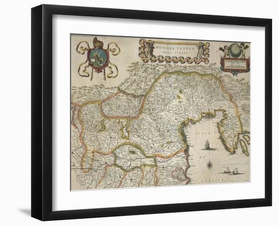 Map of Venetian Domain, from Regionum Italiae-null-Framed Giclee Print