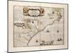 Map of Virginia and Florida, 1667-Joan Blaeu-Mounted Giclee Print