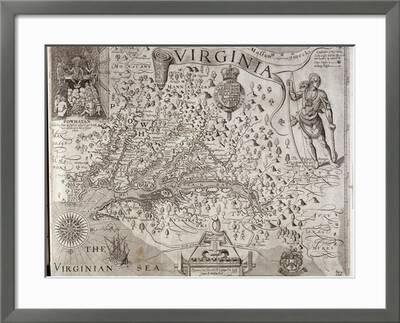 Map Of Virginia Discovered And Described By Captain John Smith