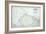 Map of West Arctic America Showing the Tracks of HMS Enterprise and Investigator in 1850-1854-null-Framed Giclee Print