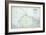 Map of West Arctic America Showing the Tracks of HMS Enterprise and Investigator in 1850-1854-null-Framed Giclee Print