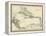 Map of West Indies and the Caribbean Sea, 1800s-null-Framed Premier Image Canvas