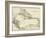 Map of West Indies and the Caribbean Sea, 1800s-null-Framed Premium Giclee Print