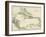 Map of West Indies and the Caribbean Sea, 1800s-null-Framed Premium Giclee Print