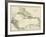 Map of West Indies and the Caribbean Sea, 1800s-null-Framed Giclee Print