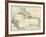 Map of West Indies and the Caribbean Sea, 1800s-null-Framed Giclee Print