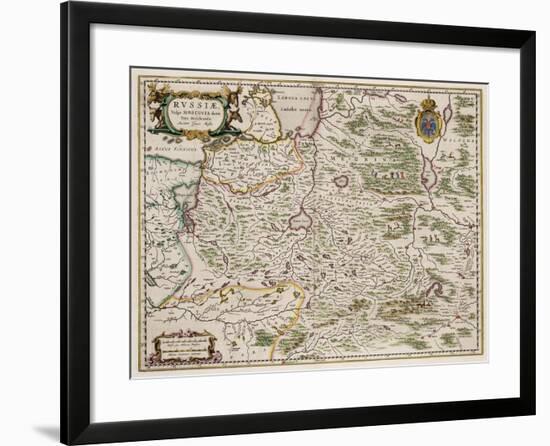 Map of Western Russia (From: Partes Septentrionalis Et Orientali), 1664-Isaac Abrahamsz Massa-Framed Giclee Print