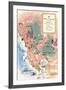 Map of Wine Country-null-Framed Art Print