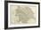 Map of Yorkshire, England, 1870s-null-Framed Giclee Print