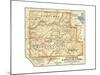 Map of Yosemite National Park (C. 1900), Maps-Encyclopaedia Britannica-Mounted Giclee Print