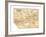 Map of Yosemite Valley (C. 1900), Maps-Encyclopaedia Britannica-Framed Giclee Print