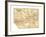 Map of Yosemite Valley (C. 1900), Maps-Encyclopaedia Britannica-Framed Giclee Print