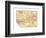 Map of Yosemite Valley (C. 1900), Maps-Encyclopaedia Britannica-Framed Giclee Print