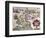 Map of Zeeland, by Abraham Ortelius, Mapmaker of Antwerp, Honoring Research of Jacob Van Deventer-null-Framed Giclee Print