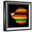 Map Outline Of Zimbabwe With Flag Grunge Paper Effect-Veneratio-Framed Premium Giclee Print