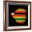 Map Outline Of Zimbabwe With Flag Grunge Paper Effect-Veneratio-Framed Art Print