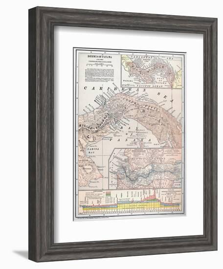 Map: Panama, 1907-null-Framed Giclee Print