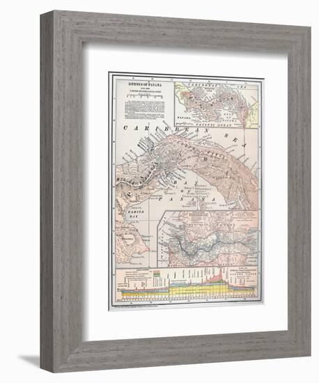 Map: Panama, 1907-null-Framed Giclee Print