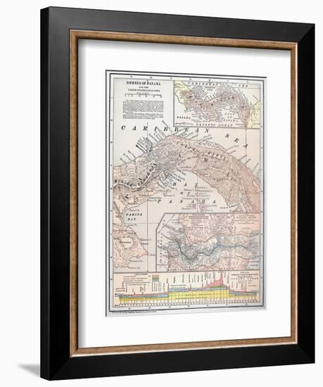 Map: Panama, 1907-null-Framed Giclee Print